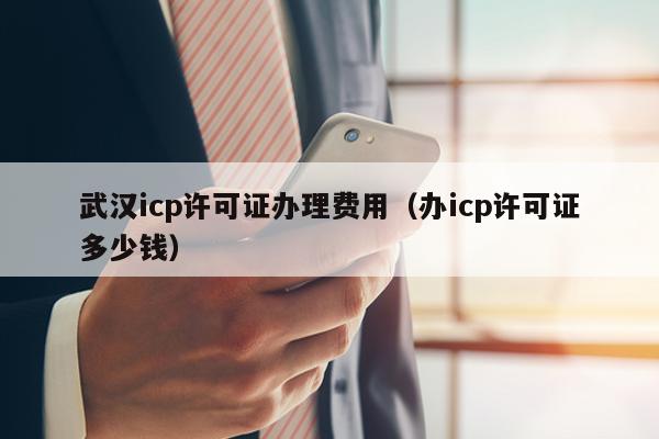 武汉icp许可证办理费用（办icp许可证多少钱）