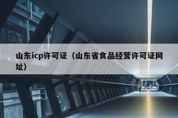 山东icp许可证（山东省食品经营许可证网址）