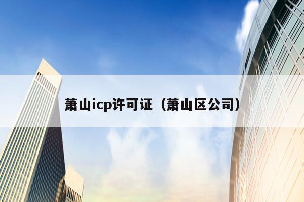 萧山icp许可证（萧山区公司）