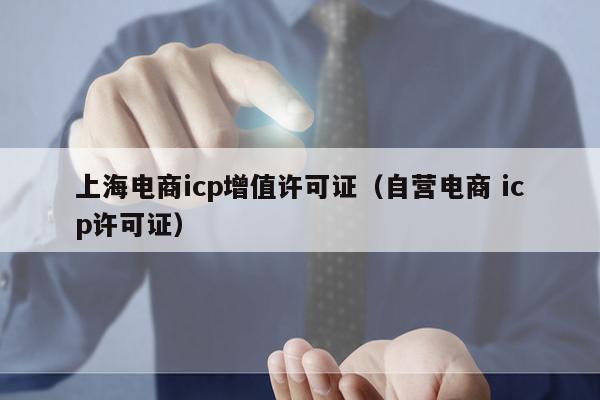 上海电商icp增值许可证（自营电商 icp许可证）