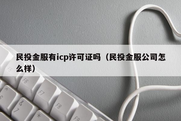 民投金服有icp许可证吗（民投金服公司怎么样）