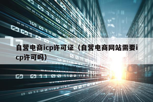 自营电商icp许可证（自营电商网站需要icp许可吗）