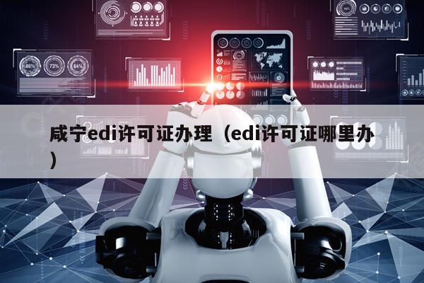 咸宁edi许可证办理（edi许可证哪里办）