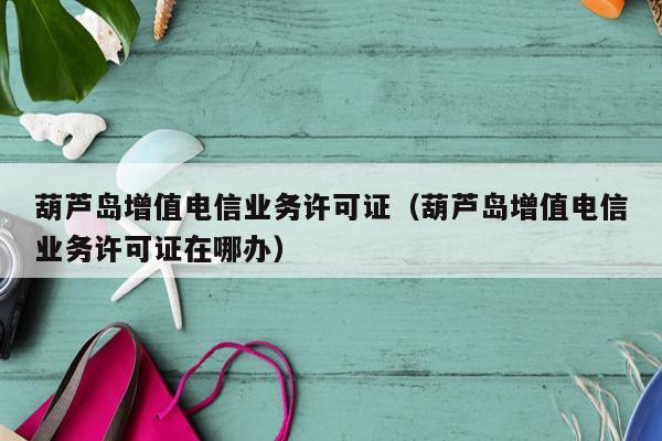 葫芦岛增值电信业务许可证（葫芦岛增值电信业务许可证在哪办）