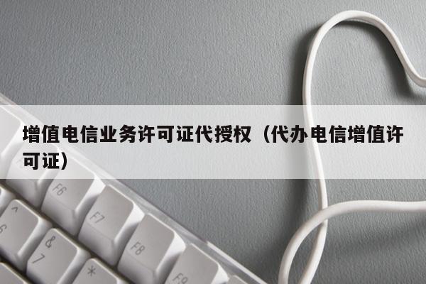 增值电信业务许可证代授权（代办电信增值许可证）