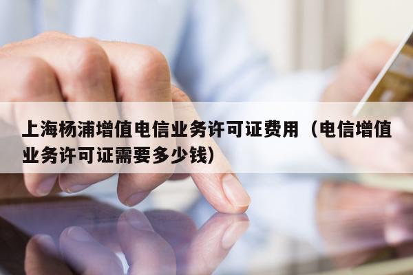 上海杨浦增值电信业务许可证费用（电信增值业务许可证需要多少钱）