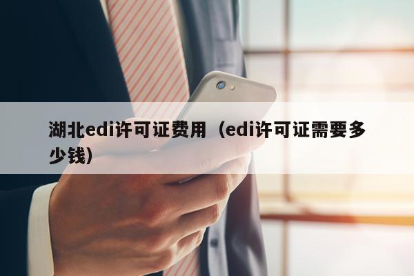 湖北edi许可证费用（edi许可证需要多少钱）