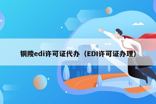 铜陵edi许可证代办（EDI许可证办理）