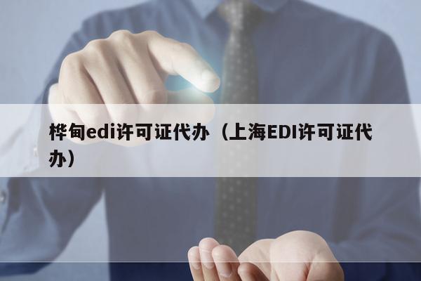 桦甸edi许可证代办（上海EDI许可证代办）