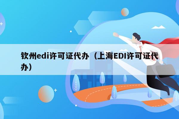 钦州edi许可证代办（上海EDI许可证代办）
