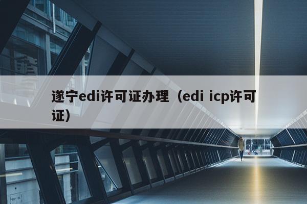 遂宁edi许可证办理（edi icp许可证）