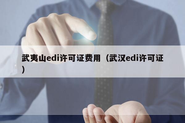 武夷山edi许可证费用（武汉edi许可证）